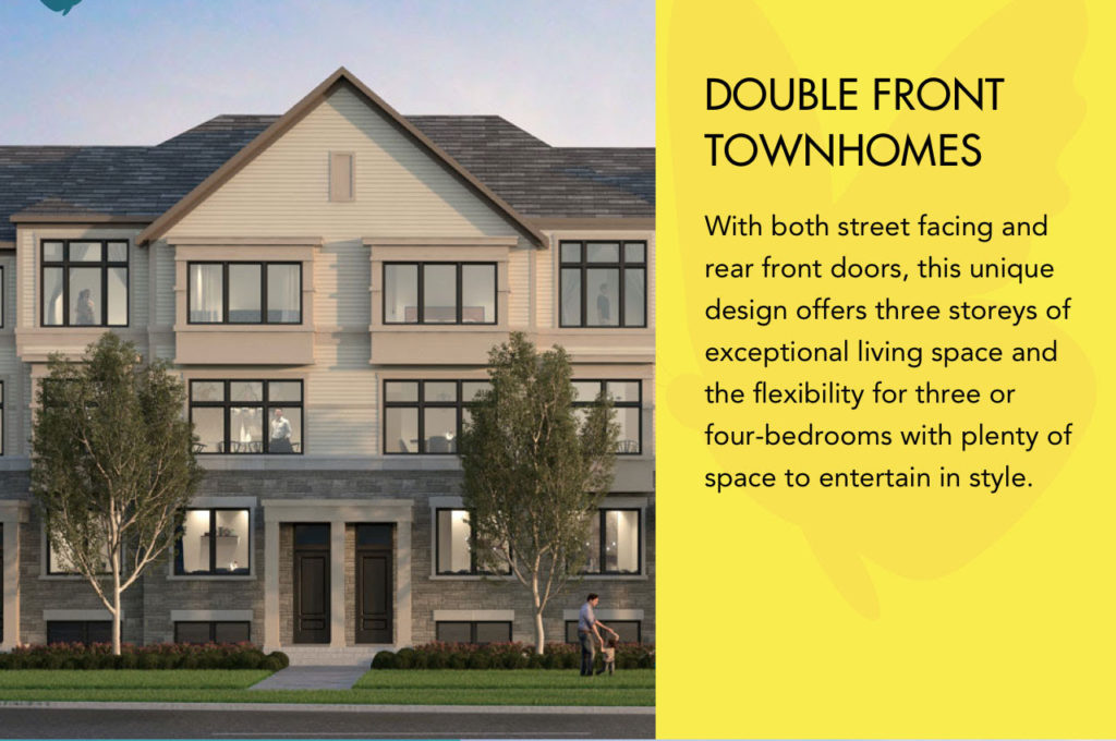 Double Front Townhomes Symphony Towns Oshawa